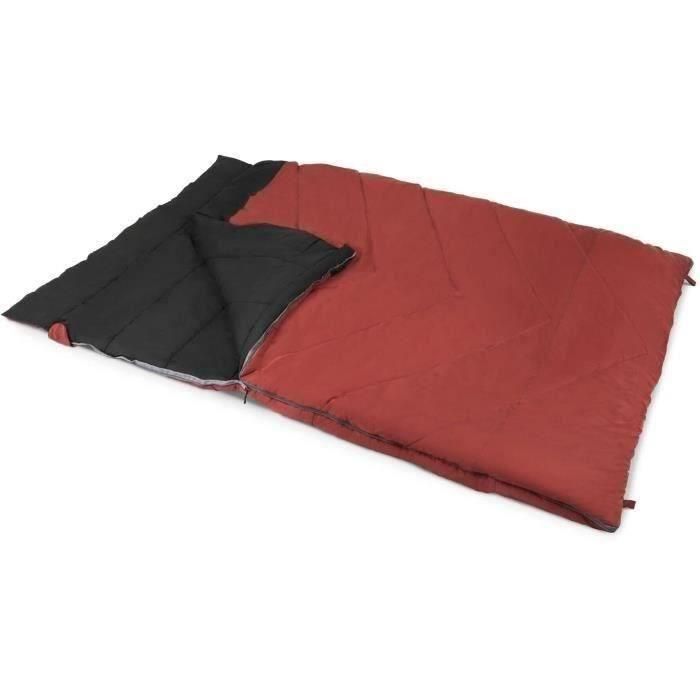 Kampa KAM5056446100038 Saco de dormir Lucerna 8 para 2 personas, 2,25x1,5m, Rojo