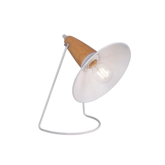 Lámpara de Mesa SKD-T1013, Metal y Madera, Diseño Moderno, Interruptor Cable, compatible Bombilla LED E27 para Salón Dormitorio Oficina. 5 Lámpara de Mesa SKD-T1013, Metal y Madera, Diseño Moderno, Interruptor Cable, compatible Bombilla LED E27 para Salón Dormitorio Oficina. 5