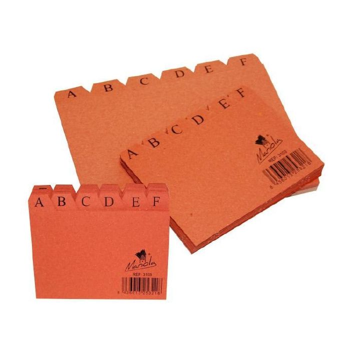 Mariola Índice Para Ficheros A-Z 150x100 Cartón Cuero Mariola Índice Para Ficheros A-Z 150x100 Cartón Cuero