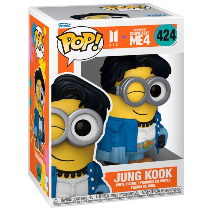 Funko POP Jung Kook Minion Figura de Vinilo de Gru Mi Villano Favorito 4, 9cm