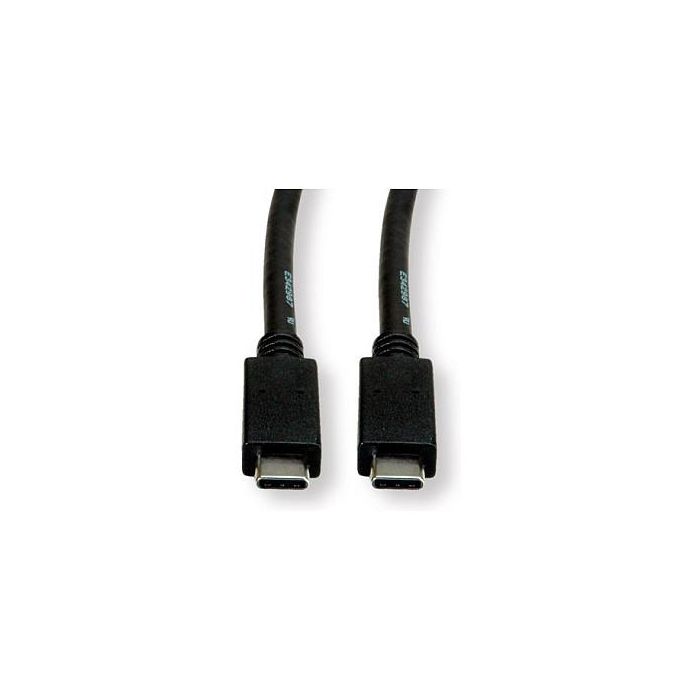 ROLINE 11.02.9055-10 Cable USB-C a USB-C 3.2 Gen 2, 10 Gbps, 2m, Carga Rápida PD 100W, Negro 3