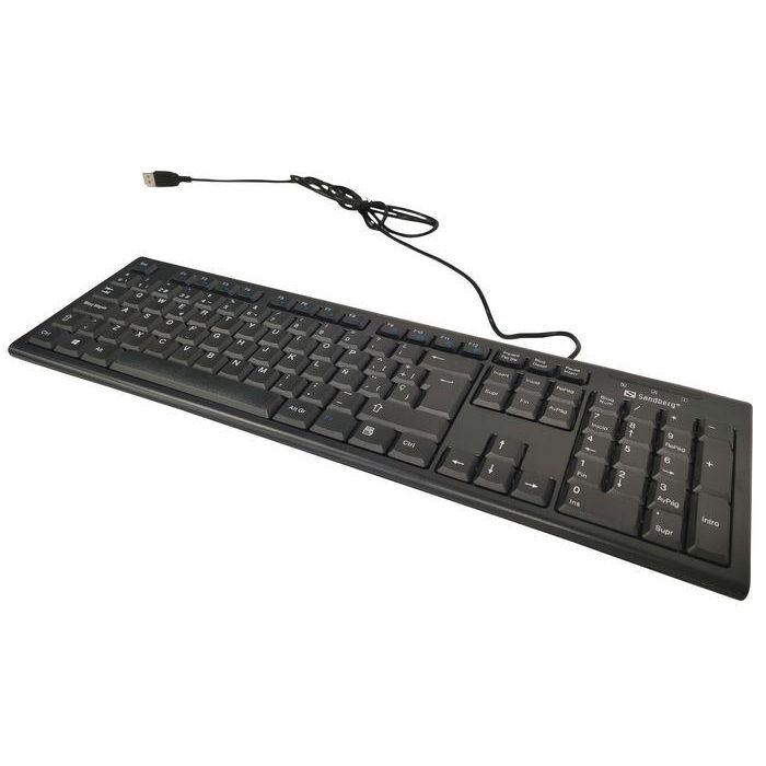 Sandberg USB Wired Office Keyboard ES Teclado Estándar Conexión USB Español