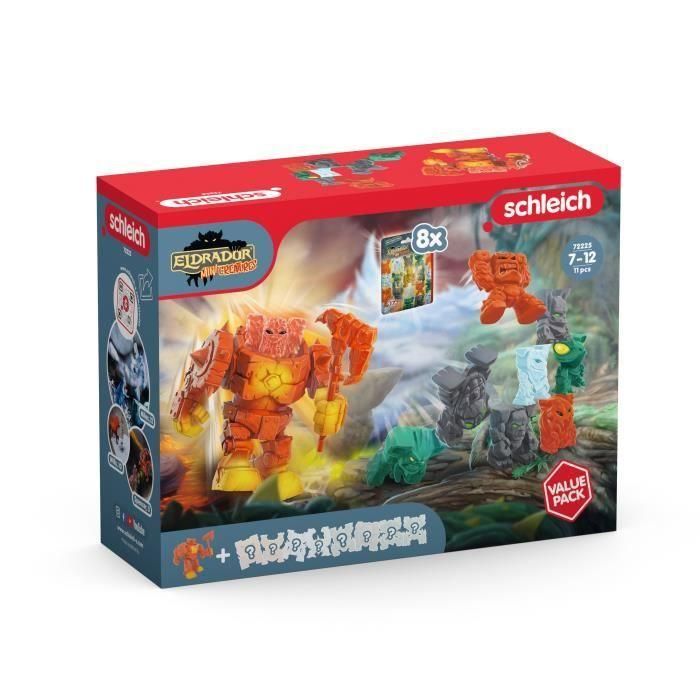 Schleich 72225 Figura Robot de Lava Value Pack, Gama Eldrador