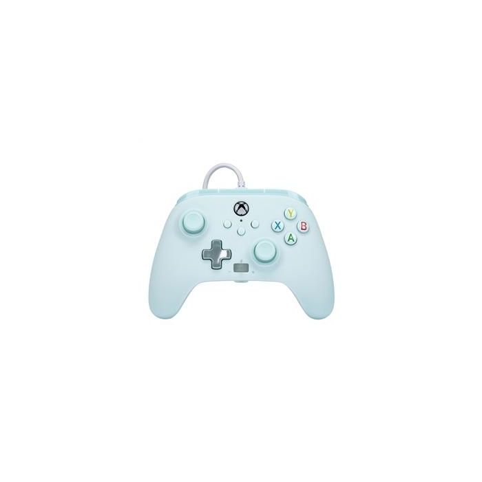 Power A Mando con Cable XBGP0004-01 para Xbox Series X/S Azul Algodón de Azúcar con Licencia Oficial Xbox