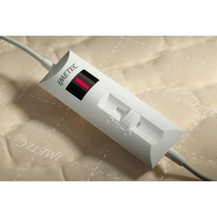 Imetec IME8007403061135 Cubrecolchón Calefactable para Cama Matrimonio 150x80 cm con 2 Mandos, 2 Temperaturas, Lavable 1 Imetec IME8007403061135 Cubrecolchón Calefactable para Cama Matrimonio 150x80 cm con 2 Mandos, 2 Temperaturas, Lavable 1