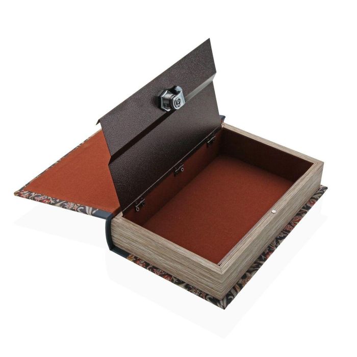 Caja Decorativa Versa Morris Lienzo Madera MDF Libro 1 Caja Decorativa Versa Morris Lienzo Madera MDF Libro 1