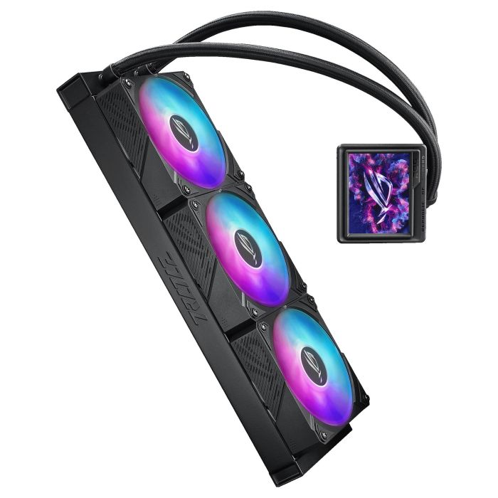 ASUS ROG RYUJIN III 360 ARGB EXTREME Refrigeración Líquida AIO con LCD, 3 Ventiladores 12cm ARGB, Negro 14