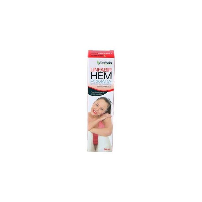 DERBOS Linfabir Pomada Hemorroides 30ml con Caléndula, Hamamelis, Malva, Hipérico, Ginkgo Biloba, Rusco para piel sensible