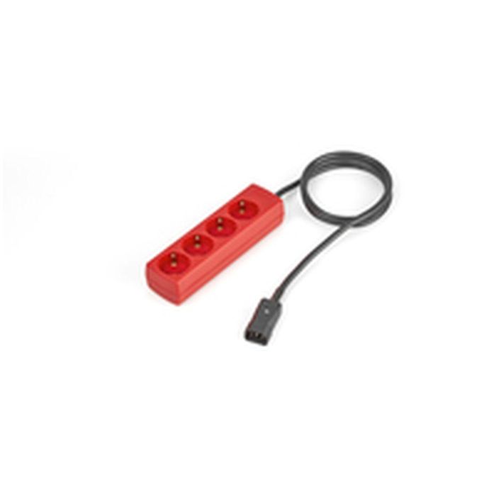 Salicru C14/4-SCHU Cable IEC con 4 Salidas AC Tipo F, 2 Metros, Color Rojo y Negro, para Interior 1