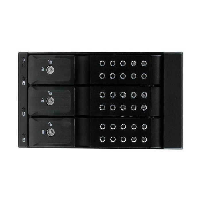 Rack Startech HSB3SATSASBA Negro 3,5" Portátil 2 Rack Startech HSB3SATSASBA Negro 3,5" Portátil 2