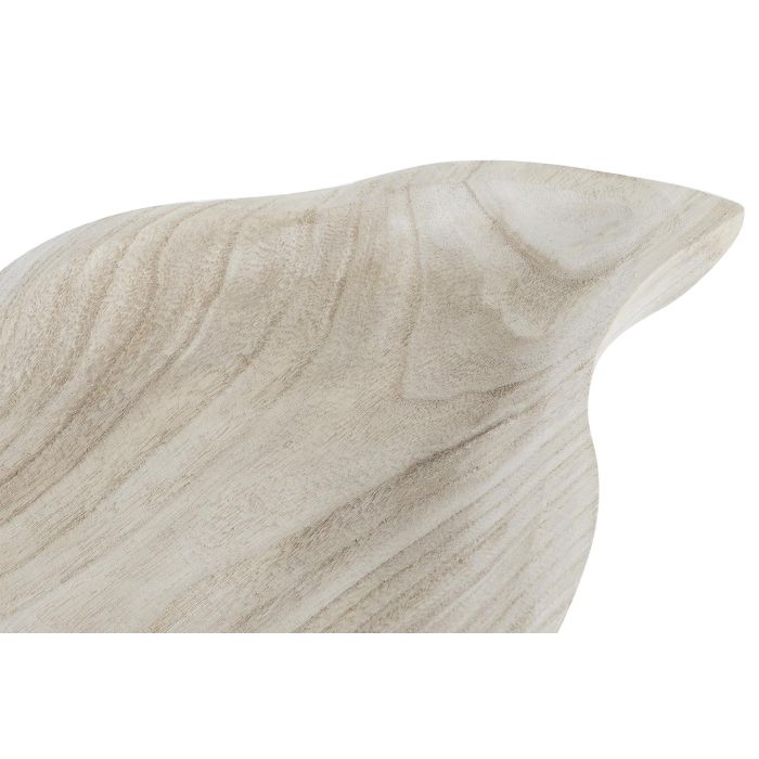 DKD Home Decor Centro Mesa Tropical de Paulownia Marrón Claro con Forma de Hoja 28x5x56 cm 2