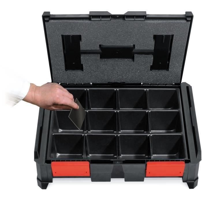 Inserto modular - TOOD - 3 a 12 compartimentos - Para caja profesional - Encajable - 40x30x7 cm 3 Inserto modular - TOOD - 3 a 12 compartimentos - Para caja profesional - Encajable - 40x30x7 cm 3