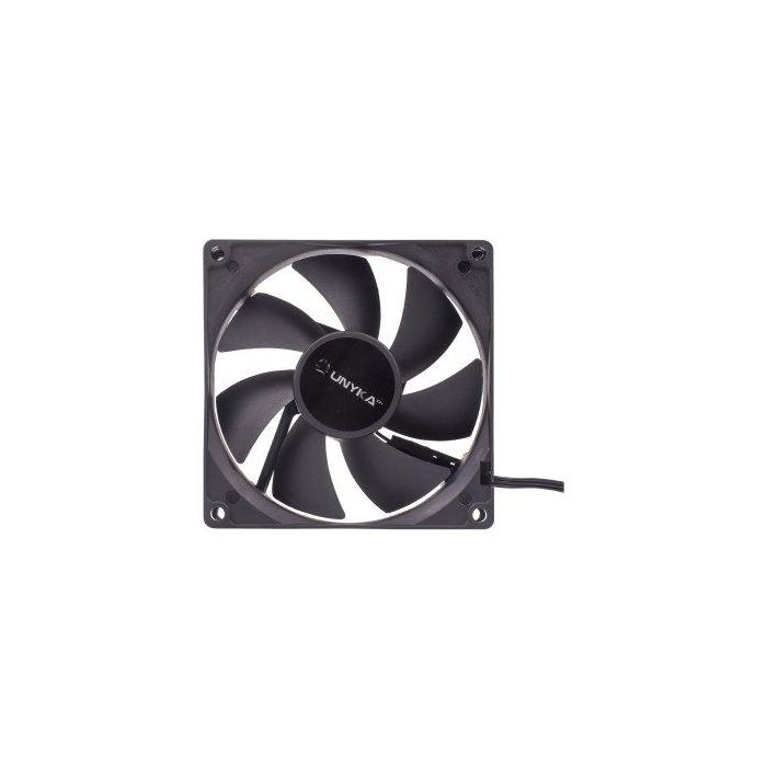 Unykach 51789 Ventilador de Caja para PC, 90mm, Negro, Silencioso (19 dB), 2000 RPM, 12V, Conector 3 Pines, Óptima Ventilación 1 Unykach 51789 Ventilador de Caja para PC, 90mm, Negro, Silencioso (19 dB), 2000 RPM, 12V, Conector 3 Pines, Óptima Ventilación 1