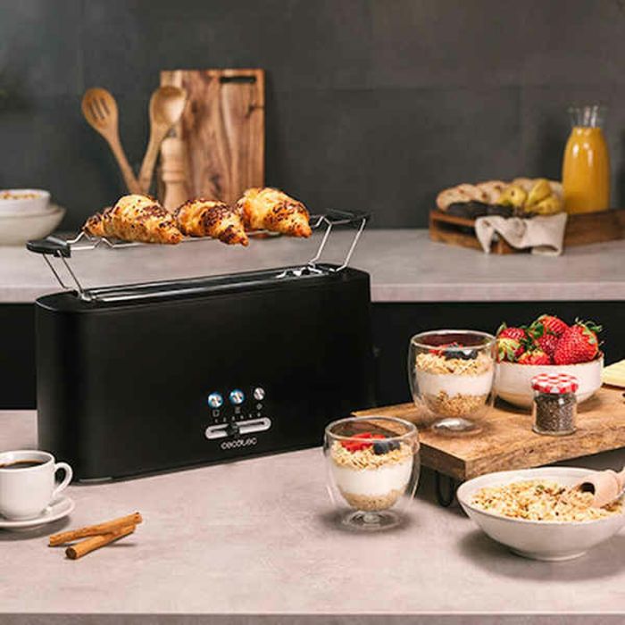 Tostadora Cecotec Toast&Taste 10000 Extra 980 W Negro 1 Tostadora Cecotec Toast&Taste 10000 Extra 980 W Negro 1