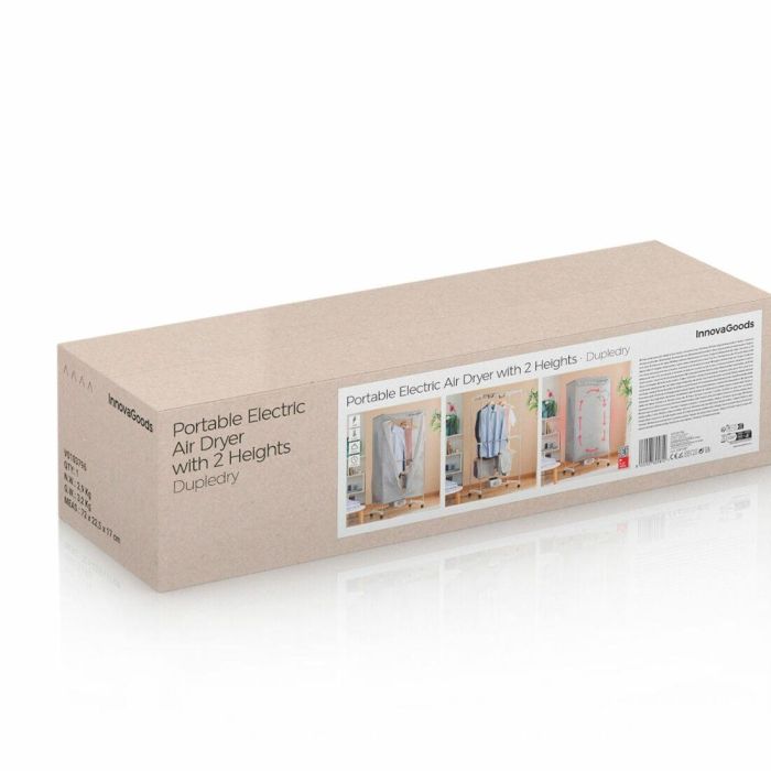 Secadora Eléctrica Portátil de 2 Alturas Dupledry InnovaGoods 1200 W 4