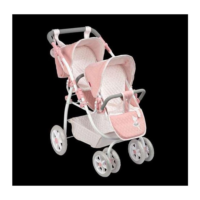 Muñecas Arias Coche Gemelar Universe 45x70x73 cm con Bolso 9