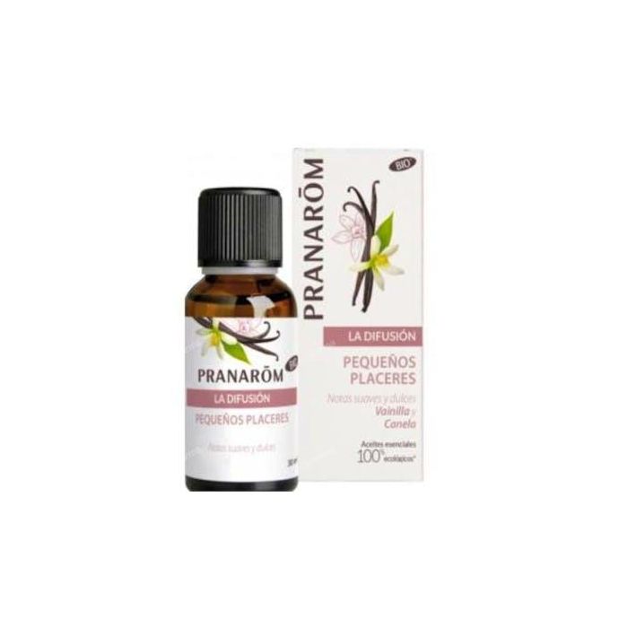 Pranarôm Esencia para Difusor Aromaterapia La Difusión Pequeños Placeres Bio ECO Vainilla Canela 30 ml