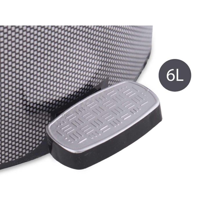 Papelera Plastico Pedal Fibra Carbono 6L Berilo 23X26CM (6 Unidades) 3 Papelera Plastico Pedal Fibra Carbono 6L Berilo 23X26CM (6 Unidades) 3