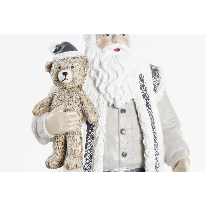 DKD Home Decor Figura de Navidad Santa Moderna de Resina Blanco Dorado 9 x 27 x 12 cm (2 Unidades) 2 DKD Home Decor Figura de Navidad Santa Moderna de Resina Blanco Dorado 9 x 27 x 12 cm (2 Unidades) 2