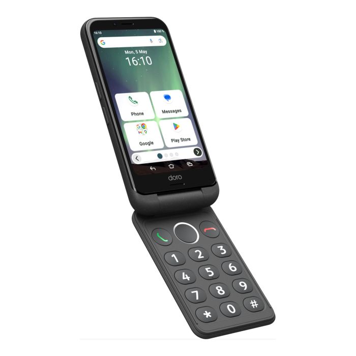 Doro Aurora A20 Smartphone Plegable Android 14 4G 4GB RAM 64GB Graphite - Teléfono móvil tipo concha para personas mayores 1 Doro Aurora A20 Smartphone Plegable Android 14 4G 4GB RAM 64GB Graphite - Teléfono móvil tipo concha para personas mayores 1