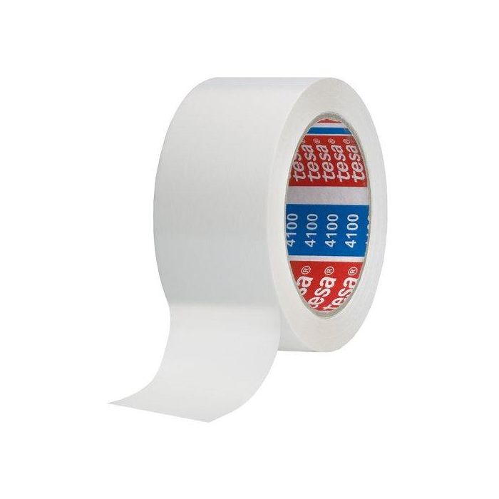 Cinta De Embalaje Tesa Pvc Rugoso Rollo 66X50 Blanco 6 unidades