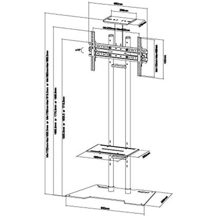 Soporte TV Neomounts PLASMA-M1700ES 55" 50 kg 35 kg 1