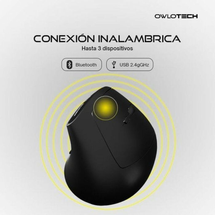 Ratón Owlotech Negro 2