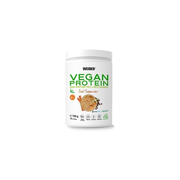 Weider Vegan Protein Capuccino Iced 750Gr. Weider Vegan Protein Capuccino Iced 750Gr.