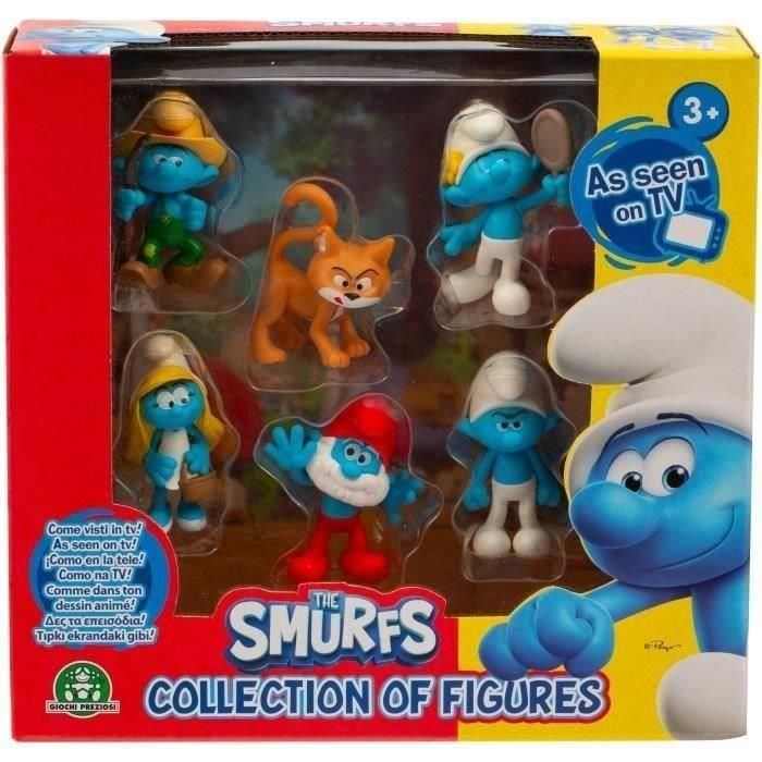 Figuras - GIOCHI PREZIOSI - Los Pitufos - Caja de 6 figuras de 5 cm incluido 1 Gargamel exclusivo - a partir de 3 años - PUF14