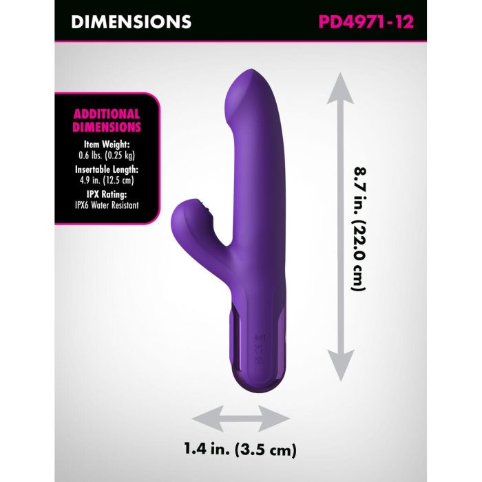 Vibrador Punto G Pipedream Fantasy for her Morado 2 Vibrador Punto G Pipedream Fantasy for her Morado 2