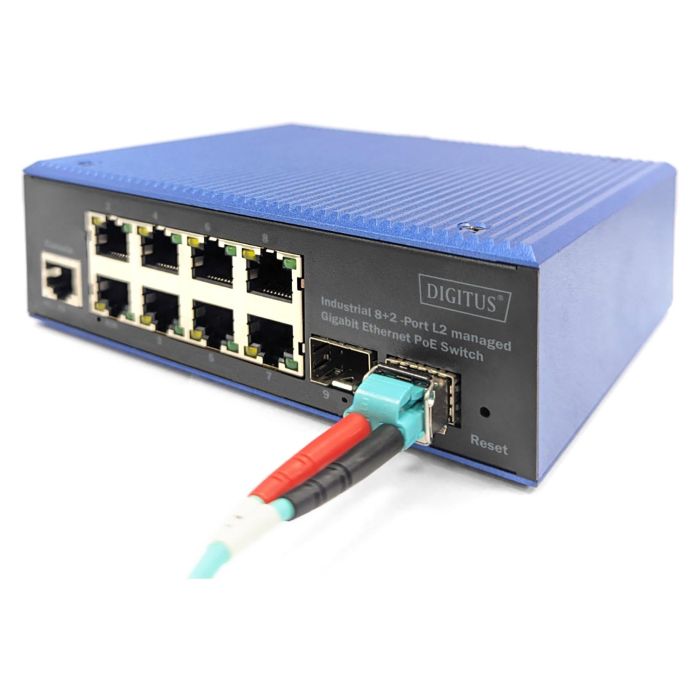 Digitus Switch Industrial Gigabit Ethernet PoE Gestionado L2 8+2 Puertos 1