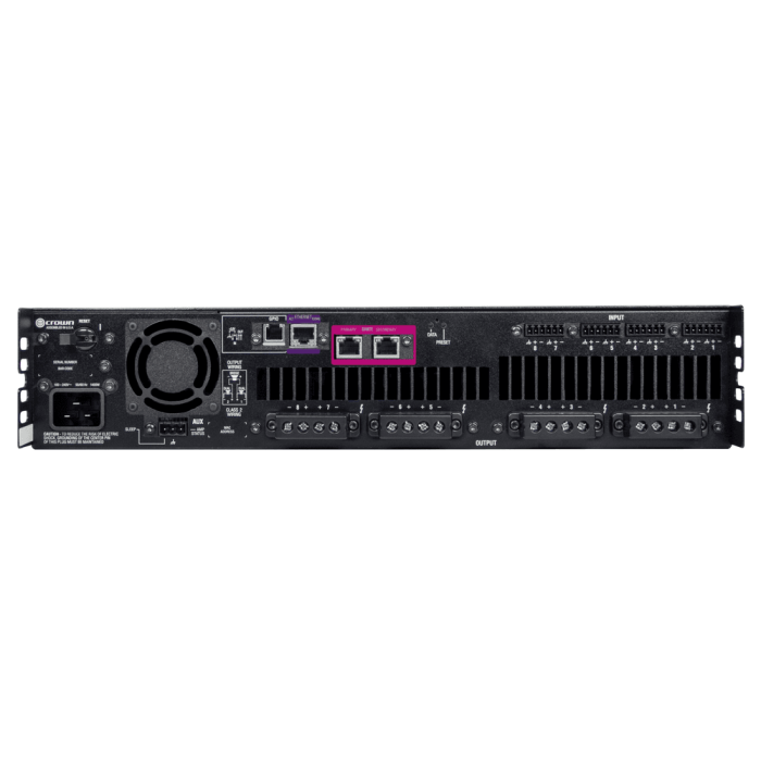 Amplificador De Potencia De Ocho Canales, 600W @ 4? Con Audio En Red Dante? / Aes67, Y Compatible C 1 Amplificador De Potencia De Ocho Canales, 600W @ 4? Con Audio En Red Dante? / Aes67, Y Compatible C 1