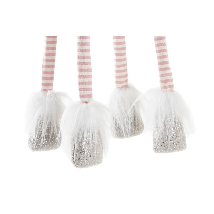DKD Home Decor Figura Decorativa de Navidad Ciervo de Fantasía en Poliéster, Colores Gris Rosa Blanco, Dimensiones 11x49x20 cm 2 DKD Home Decor Figura Decorativa de Navidad Ciervo de Fantasía en Poliéster, Colores Gris Rosa Blanco, Dimensiones 11x49x20 cm 2