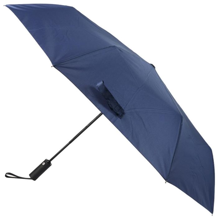 Entre Temps Paraguas Plegable Automático, Azul o Negro, Diámetro 94 cm