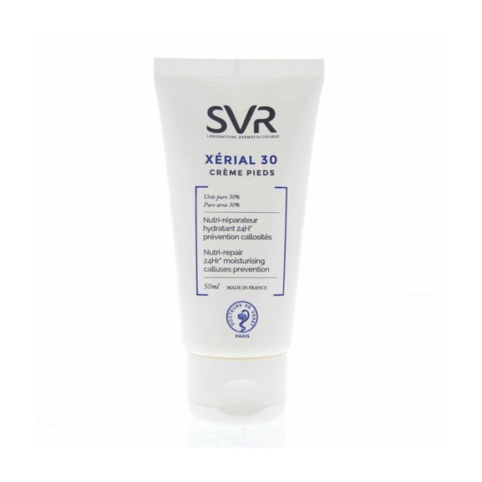 SVR Laboratoire Dermatologique XERIAL 30 Crema de Pies Ultra Hidratante con Urea Pura Anti-Callosidades para Piel Seca y Dañada 50 ml