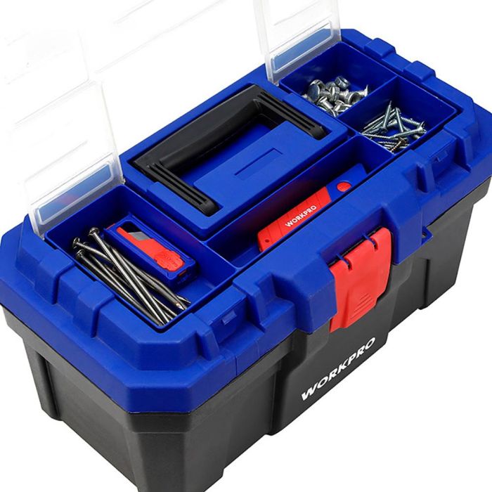 Caja de Herramientas Workpro PVC Plástico 41 x 23 x 20,5 cm 4 Caja de Herramientas Workpro PVC Plástico 41 x 23 x 20,5 cm 4