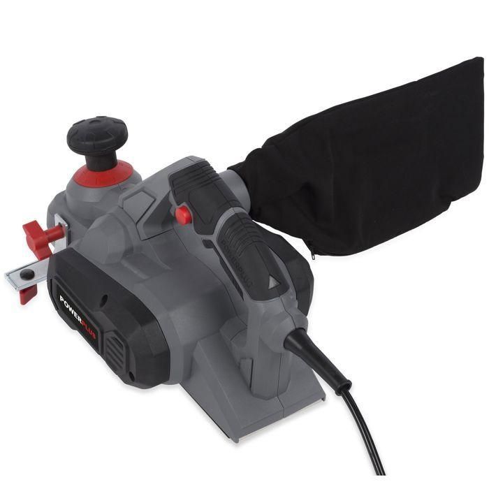 Powerplus POWE80030 Cepilladora 900 W, Profundidad Variable 0-3mm, 17000 rpm, Contra-Guía, Adaptador para Aspiradora 1 Powerplus POWE80030 Cepilladora 900 W, Profundidad Variable 0-3mm, 17000 rpm, Contra-Guía, Adaptador para Aspiradora 1