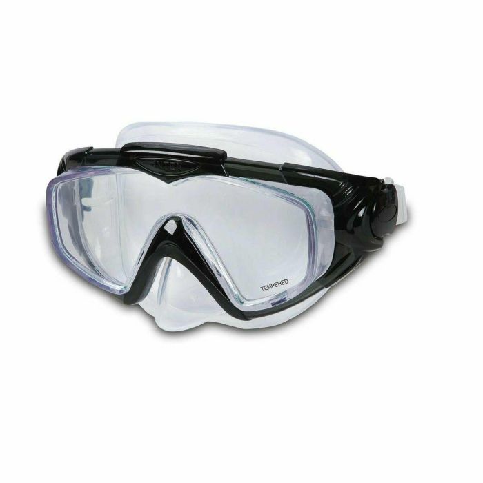 Intex Máscara de Buceo Silicone Aqua Pro, Faldón de Silicona y Lente de Cristal, Mayores de 14 Años - Modelos Surtidos 1 Intex Máscara de Buceo Silicone Aqua Pro, Faldón de Silicona y Lente de Cristal, Mayores de 14 Años - Modelos Surtidos 1