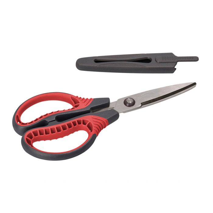 Liderpapel Tijera Titanio Hoja Curva 16.5 cm Durabilidad y Facilidad de Corte con Funda Protectora 7