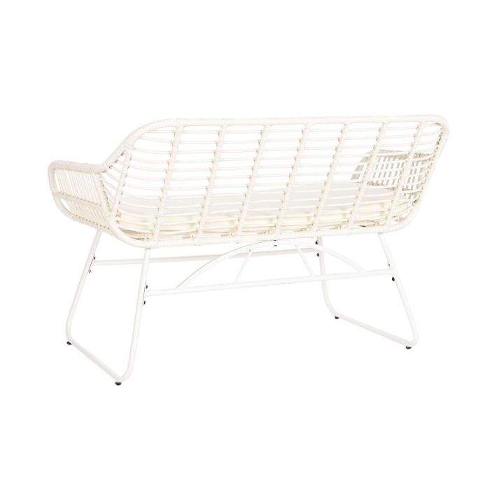 Sofa Terraza Y Jardin DKD Home Decor Blanco Blanco 74 x 84 x 124 cm Set de 4 3 Sofa Terraza Y Jardin DKD Home Decor Blanco Blanco 74 x 84 x 124 cm Set de 4 3