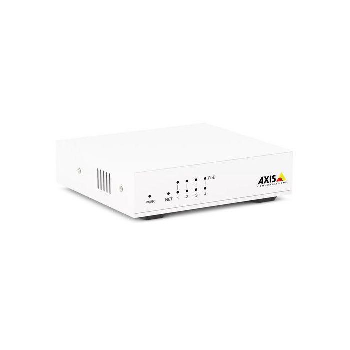 Axis Switch PoE D8004 no gestionable 4 puertos 10/100 Mbps 1 Axis Switch PoE D8004 no gestionable 4 puertos 10/100 Mbps 1