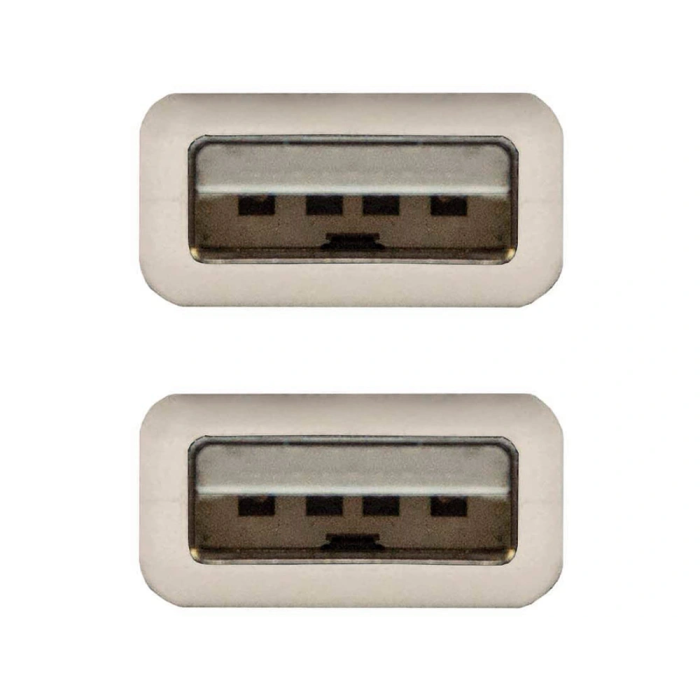 NANO CABLE Cable USB 10.01.0302 USB 2.0 A/M - USB 2.0 A/M 1M Beige 2