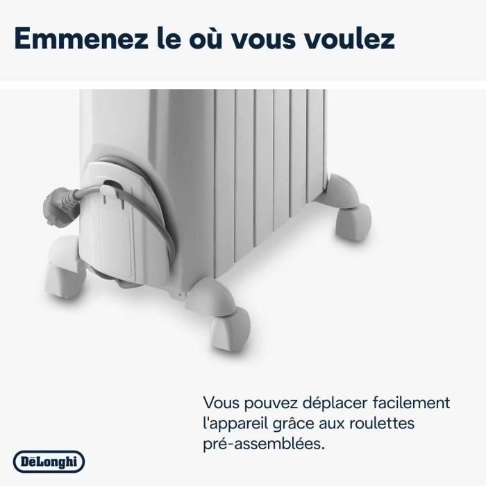 Radiador en baño de aceite Dragon4 DELONGHI - 1500W - 3 etapas de calentamiento - Tecnología Real Energy - Efecto chimenea 5 Radiador en baño de aceite Dragon4 DELONGHI - 1500W - 3 etapas de calentamiento - Tecnología Real Energy - Efecto chimenea 5