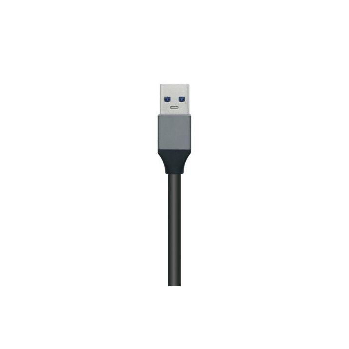 AISENS HUB USB 3.0 Aluminio, TIPO A/M-4XTIPO A/H, NEGRO, 30cm 2 AISENS HUB USB 3.0 Aluminio, TIPO A/M-4XTIPO A/H, NEGRO, 30cm 2