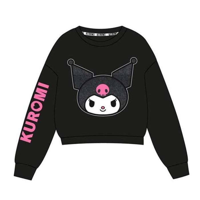 Cerdá Sudadera Cotton Brushed Hello Kitty Kuromi Talla 8 Años Negro 2