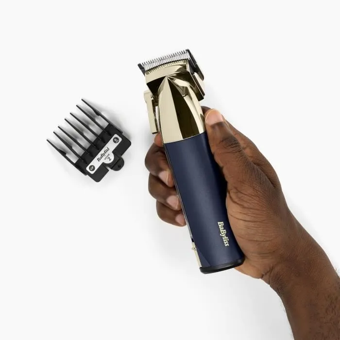 Babyliss Cortapelos Inalámbrico E992E Super-X Metal Edición Gold & Navy con 3h de Duración de Batería 3