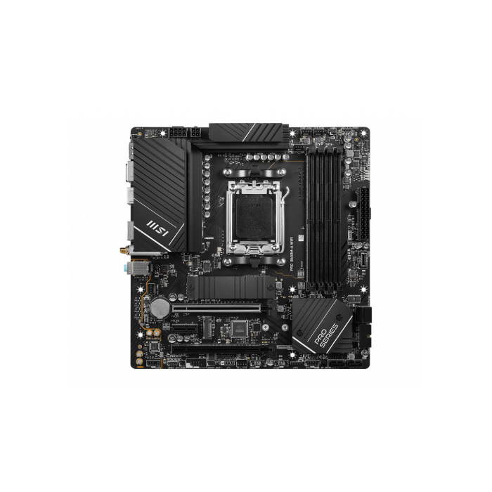MSI PRO B650M-A WiFi AMD B650 Zócalo AM5 micro ATX MSI PRO B650M-A WiFi AMD B650 Zócalo AM5 micro ATX