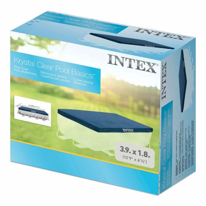 Cubierta protectora de 4x2m para piscina tubular rectangular Intex 2 Cubierta protectora de 4x2m para piscina tubular rectangular Intex 2