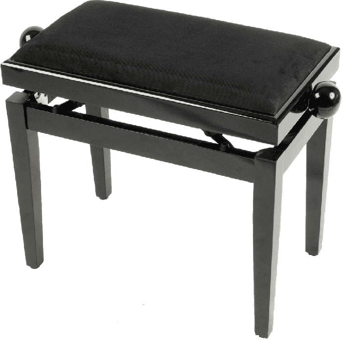 Banqueta Piano Deluxe Pb10 Madera - Negro Brillante 3 Banqueta Piano Deluxe Pb10 Madera - Negro Brillante 3