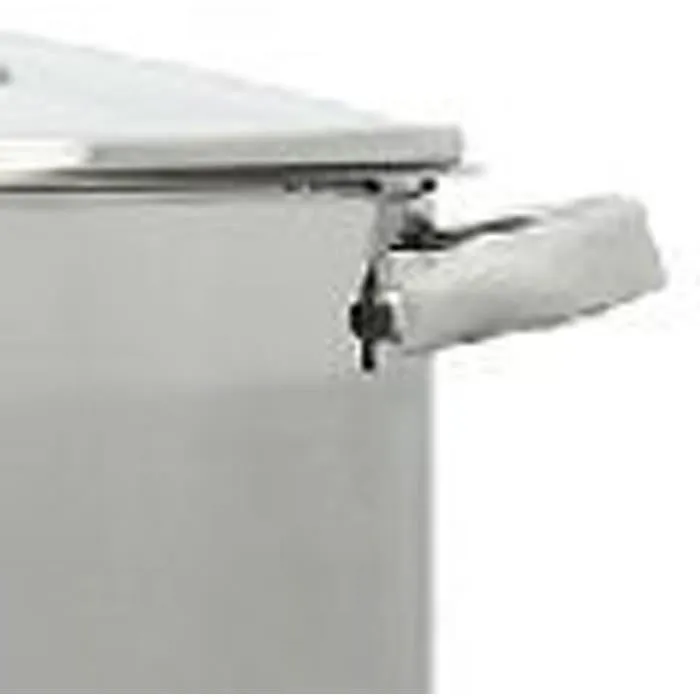 Menastyl 4615455 Olla con tapa de Acero Inoxidable, 9 Litros, para Todo tipo de Fuegos incluida Inducción 2